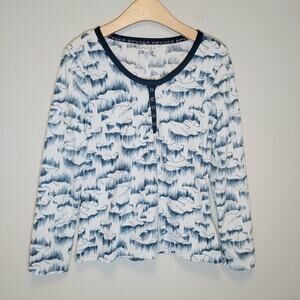 Spyder Women's Long Sleeve Base Layer Skiing Outdoors Snowboarding Henley Sz L